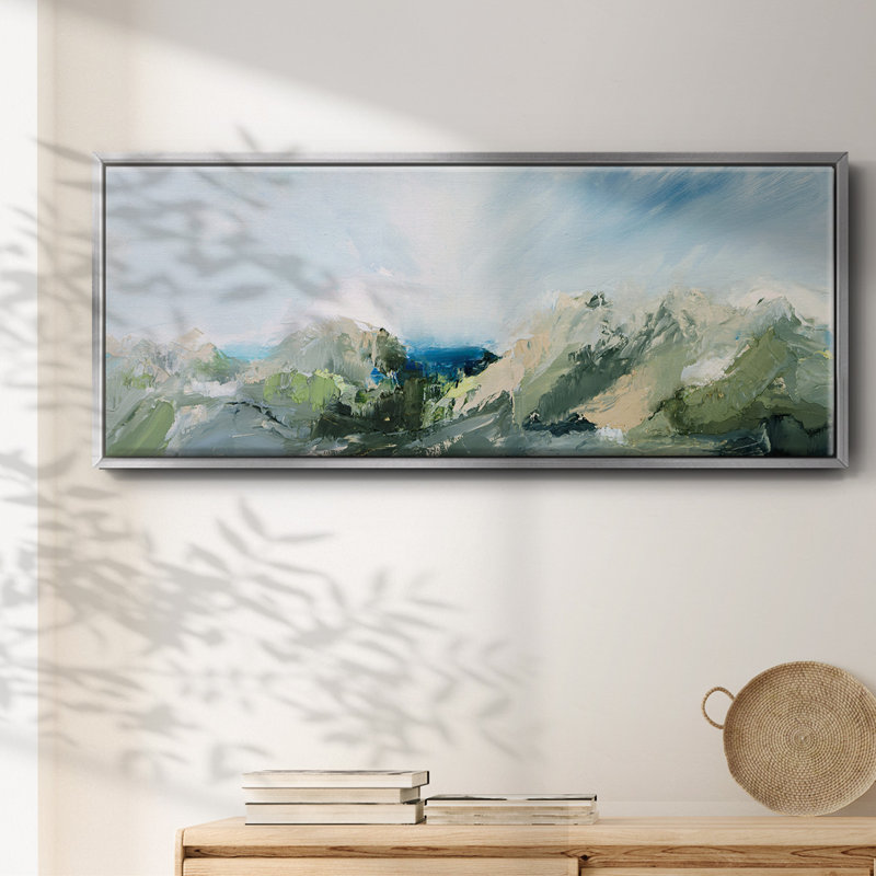 Nature's Peace II - toile encadrée, Argent, H 12 po x l 30 po x P 1,5 po