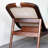 Natural solid wood boutique chair