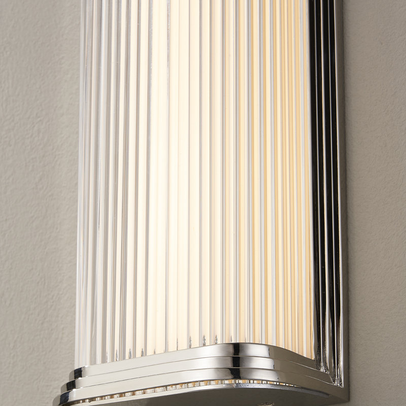 Newburgh 1 Light Bath and Vanity, Polished Nickel, 17" H x 5.25" W x 5.25" D