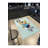 Blue Surreal Football Bear Pattern Creative Modern Decorative Washable Rug-2126711082