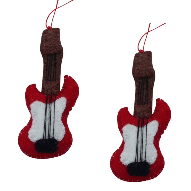 Figurine suspendue guitare, ensemble de 2