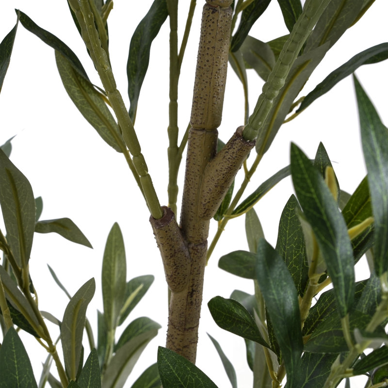 6' Artificial Olive Tree with Plastic Pot