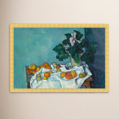 Flowers And Fruits Still Life Painting by  - Picture Frame Print