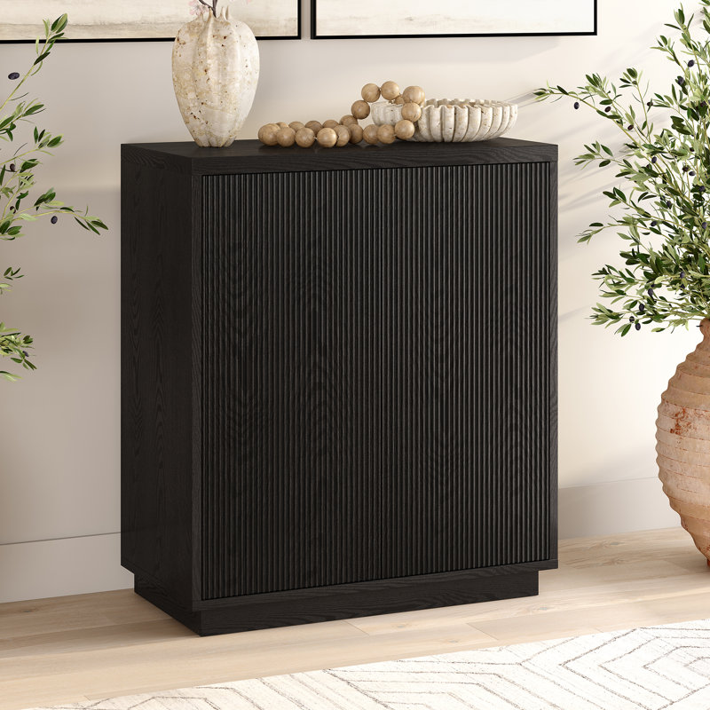 2 - Door Standard Accent Cabinet, Black Grain