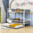 Twin Over Twin Metal Standard Bunk Bed With Twin Size Trundle-676351514