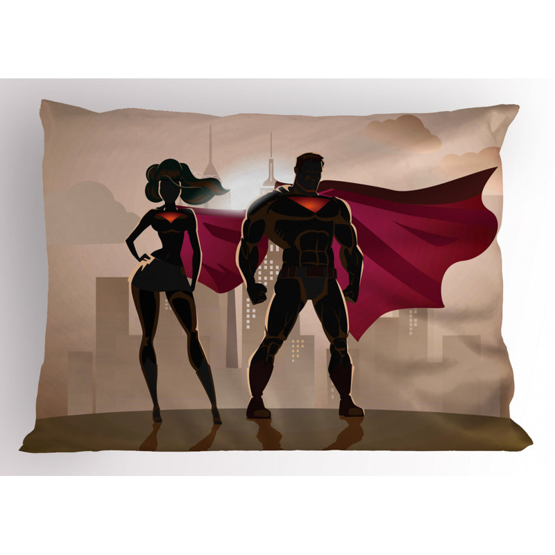 Superhero Polyester Sham Set, Twin