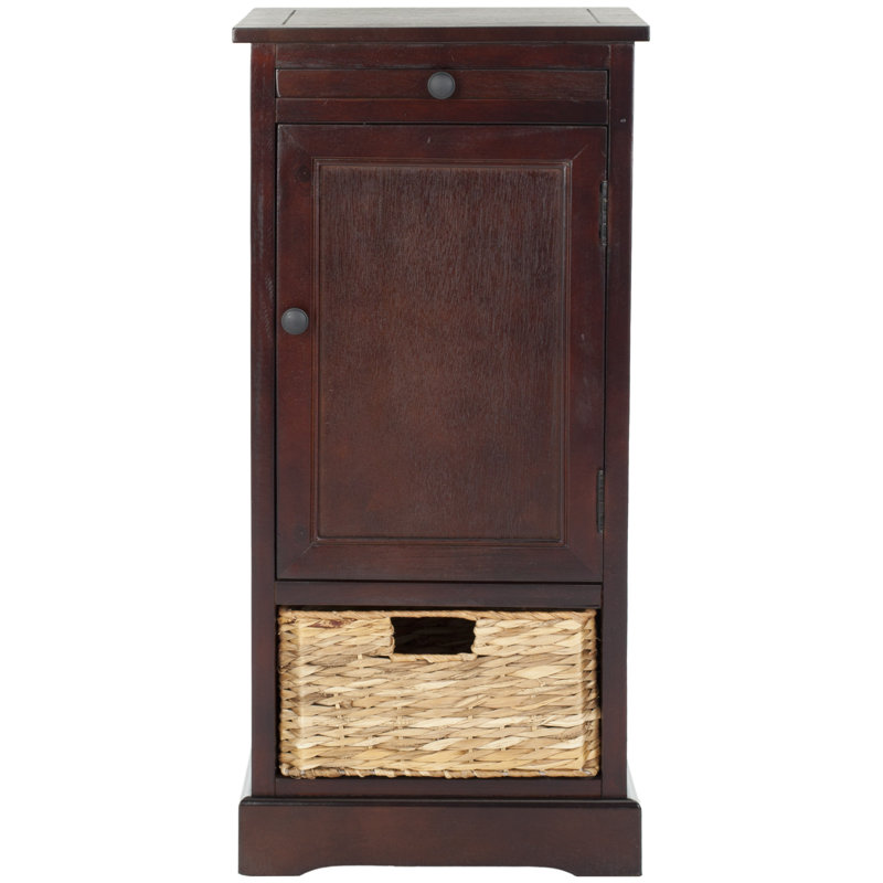 Solid Wood Accent Cabinet, Dark Cherry