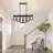 39" Modern Rectangular 6-light Chandelier Dimmable