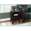Table basse de salon en stratifié noir et gris - stable avec protecteurs de plancher, table d'appoint polyvalente