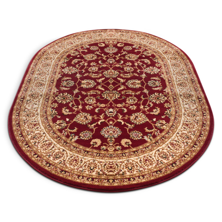 Tapis traditionnel rouge Belliere Sarouk