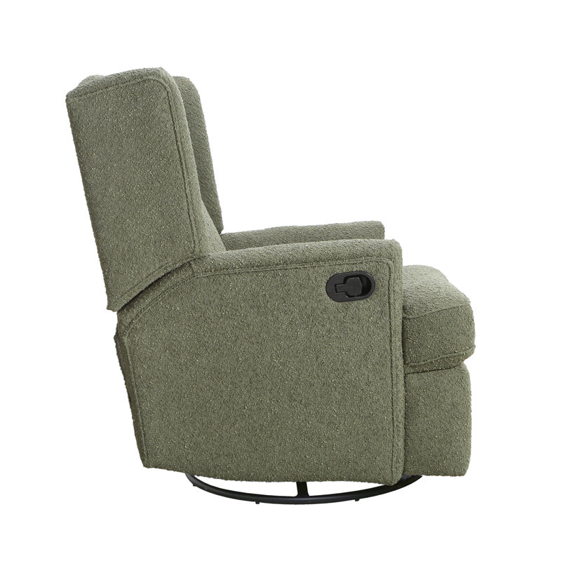 Swivel Reclining Glider, Sage Boucle