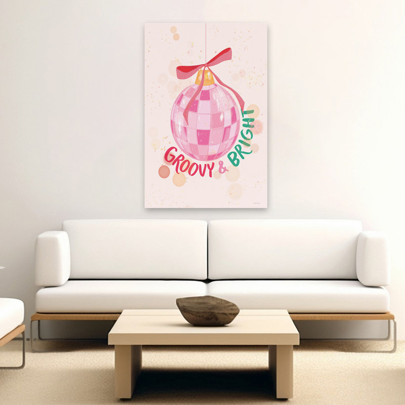 Groovy & Bright - Art contemporain de style disco Groovy Bright, H 60 po x l 40 po