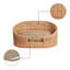 Lit pour chien en rotin Curvy tissé à la main avec coussin lavable à la machine-95882919-110439547