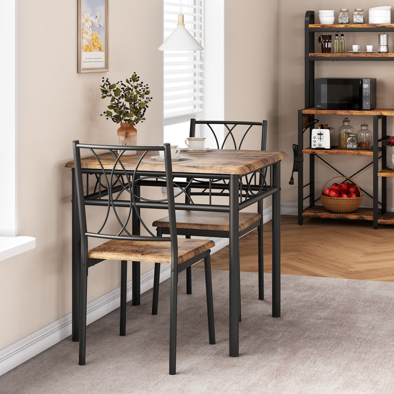 Dining Set, Brown, Brown, Brown