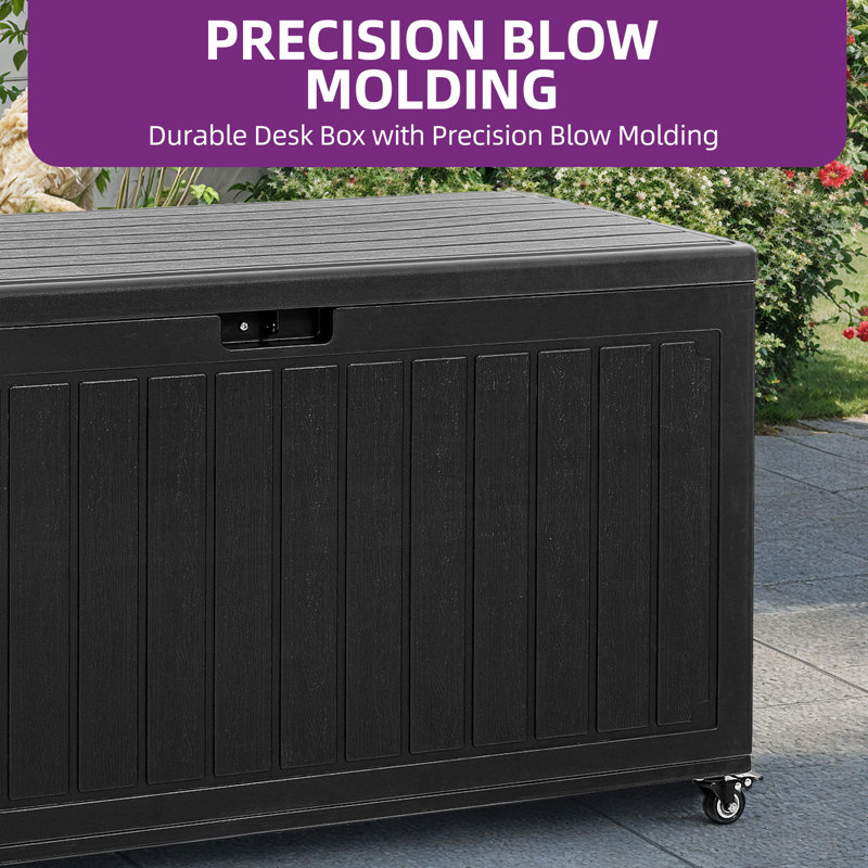 90 Gal Deck Box with 6 Wheels