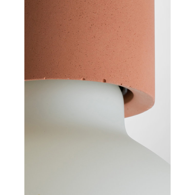 Abriona 1 - Light Bulb Pendant, Salmon