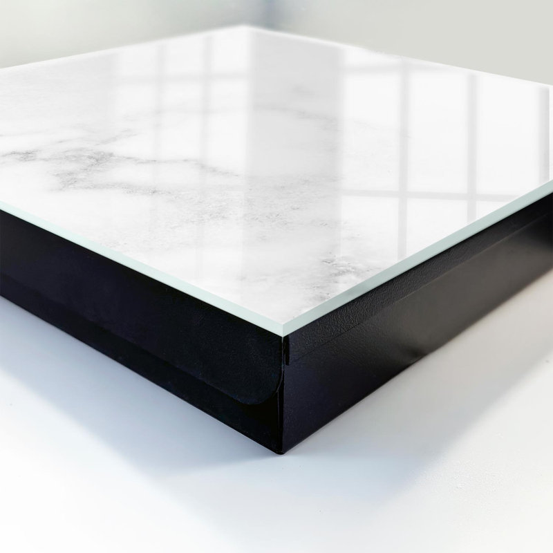 Key storage cabinet, Opens to the right, 30x30x5, Black, marble pattern in shades of white and gray, 
