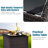 3 Pcs Patio Rattan Furniture Set Cushioned Conversation Set Sofa-865104899