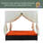 Outdoor Patio Wicker Sunbed Daybed With Cushions, Adjustable Seats-1857579081