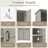 Bathroom Storage Cabinet With Adjustable Shelf, Freestanding Cabinet With Tilt-Out Laundry Hamper-291262056