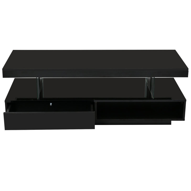 Table basse avec rangement Boby, Black