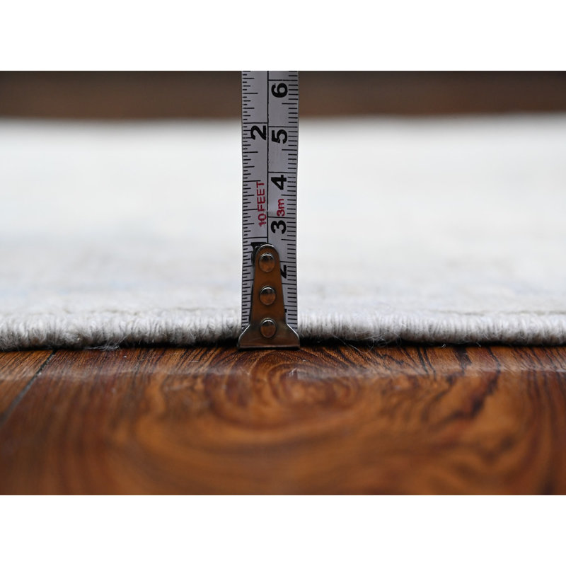 Tapis de couloir oriental à motif de feuilles géométriques XL 2 pi 6 po x 18 pi 10 po