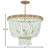 Dune Six-Light Hand-Strung Sea Glass Single Tier Chandelier
