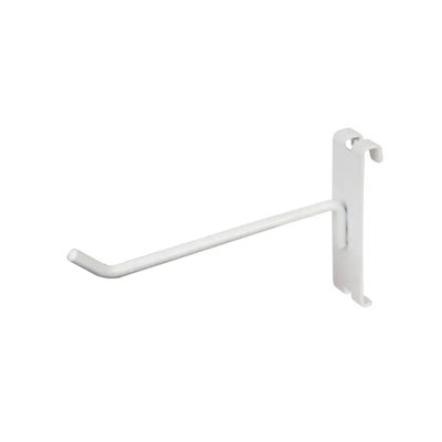 Only Hangers White 6" Gridwall Hooks For Grid Panel Displays 25pcs