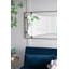 Miroir coquelicot 28 po x 1,5 po x 60 po avec cadre en métal doré de conception contemporaine pour salle de bain, vestibule