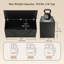 Coffre de rangement pour le salon, banc de rangement, l 39,4 po, noir