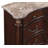 Constantine 7-Drawer Solid Wood Dresser with Marble Top, Cherry