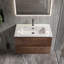 Meuble-lavabo simple de 30 po avec dessus en céramique avec trop-plein Kersha, pré-assemblé-811856791-833645115-808778445