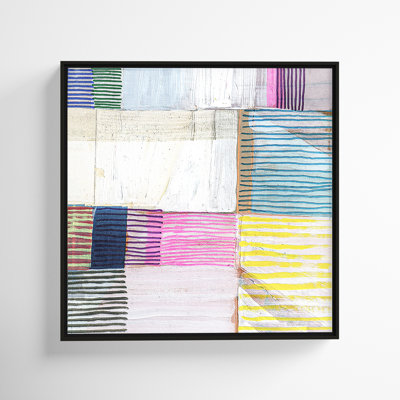 Bright Net II by Cartissi - Floater Frame Painting on Canvas