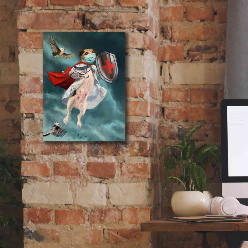 «We Are In This Together» par Lucia Heffernan, art mural sur toile, H 16 po x l 12 po x P 0,75 po