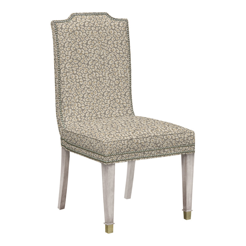 Travis By Michael Weiss Dining Chair, Yes, Tommy Flax, Dove Gray