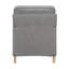 Fauteuil inclinable manuel Tory, gris clair, bois brun naturel