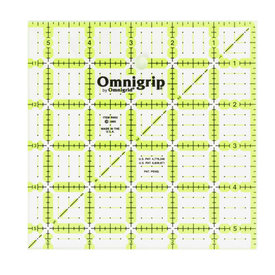 Omnigrip Neon Square Ruler, 5-1/2" x 5-1/2"