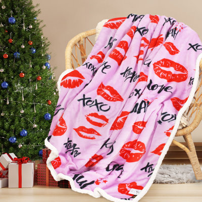 Jeté de Noël en sherpa de Noël, jetés à thème de Noël, couverture de canapé en molleton moelleux, super doux, confortable, confortable, moelleux, moche