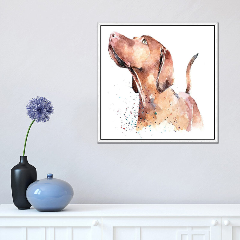 Sir Fox by Nic Squirrell - Gallery-Wrapped Canvas Giclée on Canvas, White Framed, 45.72 cm H x 45.72 cm W