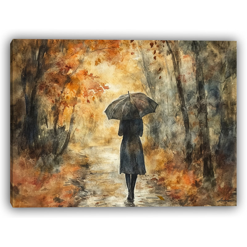 «Dark Echo in Autumn Rain», reproduction sur toile