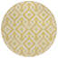 Tapis rond ivoire 8 po