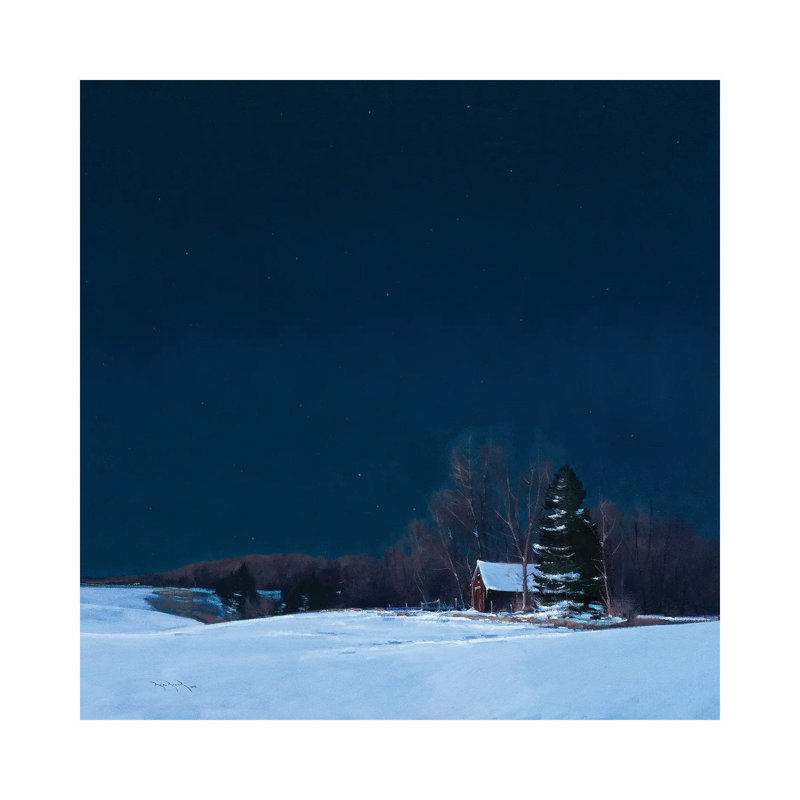 Simply Calm Grant Farm By Moonlight by Ben Bauer - Wrapped Canvas Print, 66.04 cm H x 66.04 cm W x 1.91 cm D
