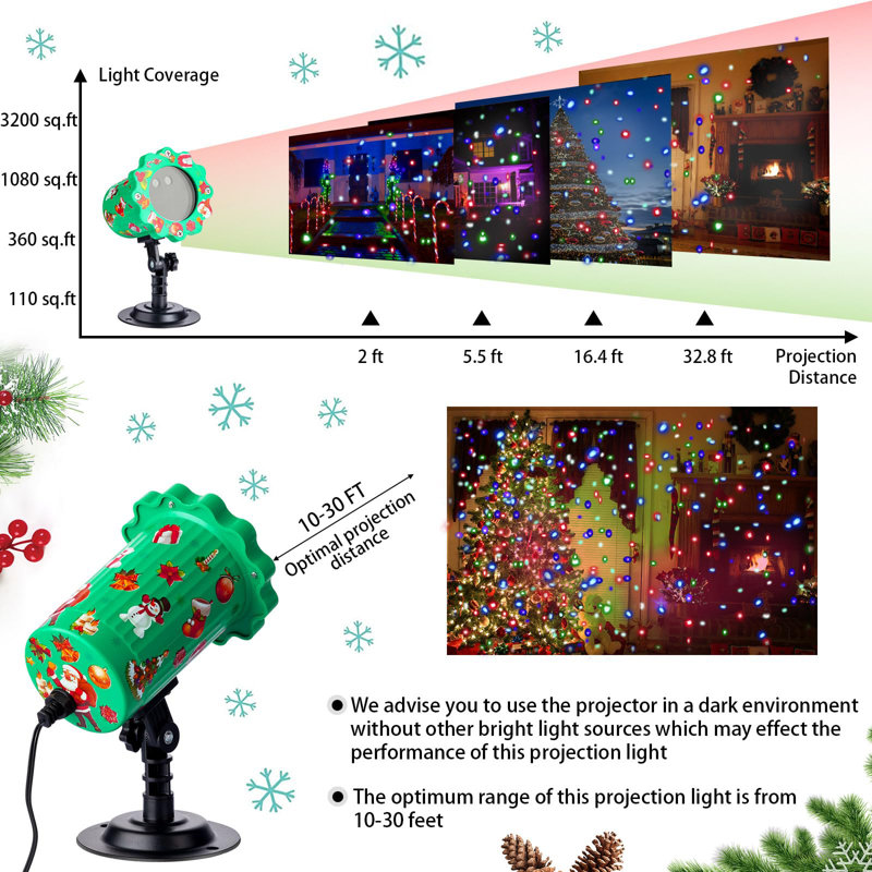 Starry Waterproof LED Projection Light with Remote Control