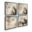 Chaotic Crescendo, ensemble de 4 impressions sur toile dans un cadre-106960202-106960205