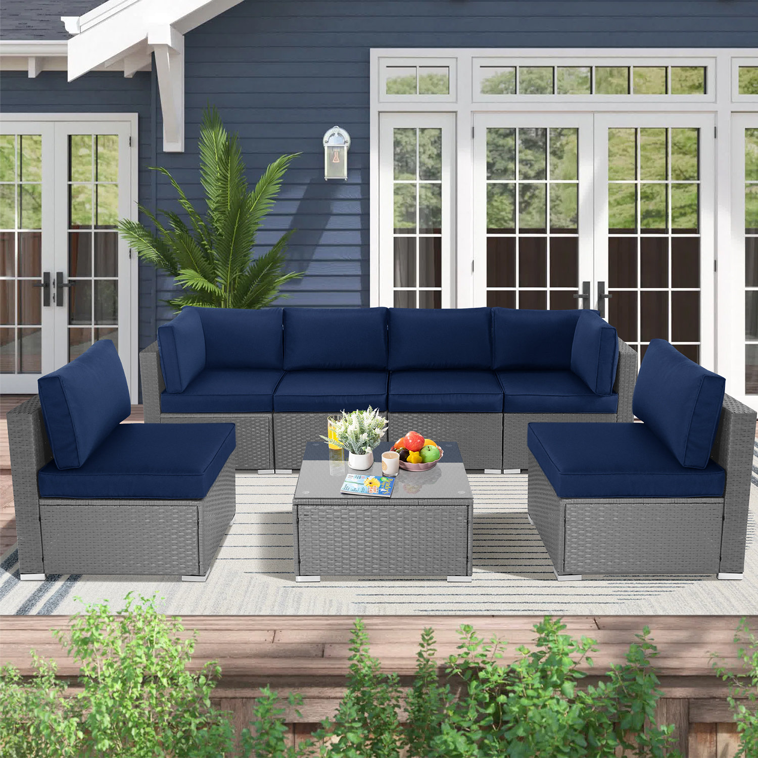 Latitude Run® 6 - Person Outdoor Seating Group with Cushions