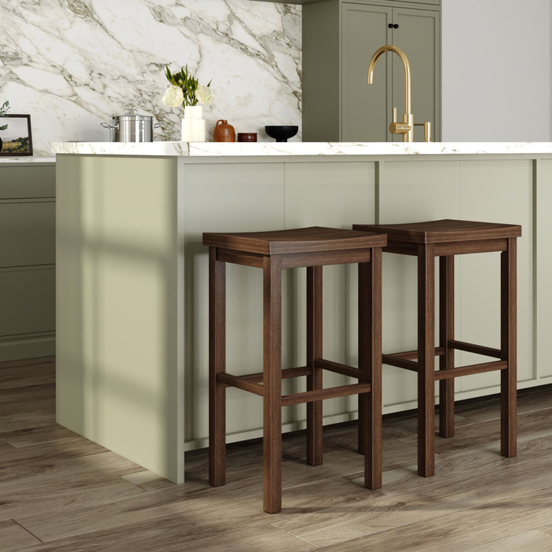 Hauteur du tabouret de bar (30 po) - paquet de 2, noyer, Noyer