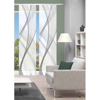 Semi Sheer Sliding Panel Pair