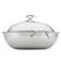 Circulon Clad Stainless Steel Wok and Hybrid SteelShield and Nonstick Technology, 14 Inch, Silver