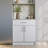 Prepac Elite 36" Tall Storage Cabinet with Doors and Shelves, Multipurpose Garage Cabinet with Large Drawer and Adjustable Shelf, Open Back Storage Furniture for Kitchen, Laundry Room, Garage, White