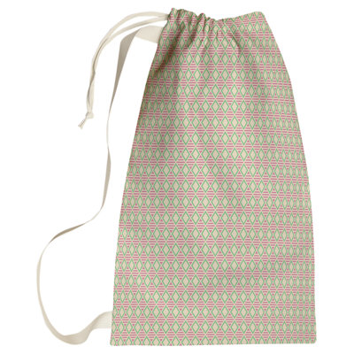 Sac à linge à motif géométrique